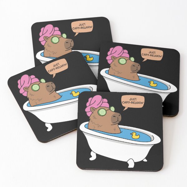 Item preview, Just Capy-Relaxin' Spa Day designed and sold by NochePlaza.