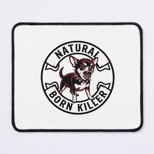 Item preview, Angry Chihuahua Born Killer Graphic Retro Vector Design Dog Art designed and sold by Keingdesign.