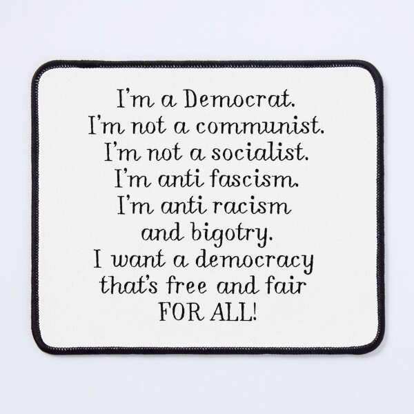 Item preview, Democracy That's Fair and Free for All designed and sold by SimpleatHeart.