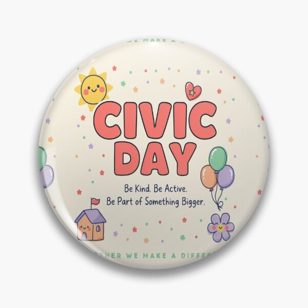Item preview, Civic Day Be Kind Be Active Inspirational Typography designed and sold by InspiredCreatives.