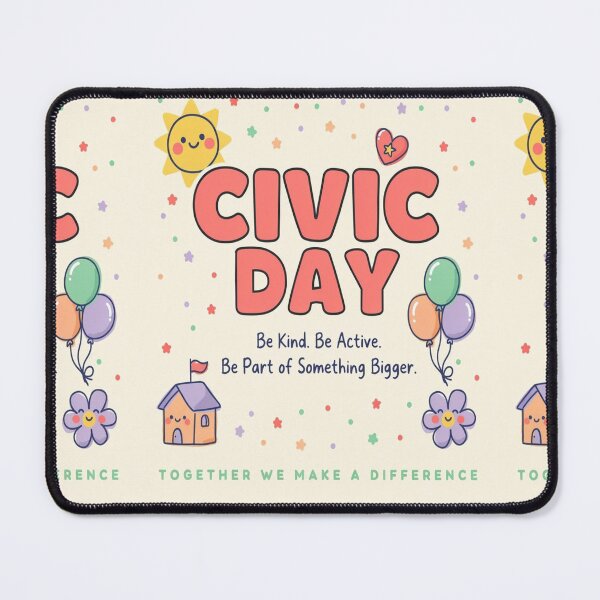 Item preview, Civic Day Be Kind Be Active Inspirational Typography designed and sold by InspiredCreatives.