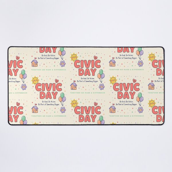 Item preview, Civic Day Be Kind Be Active Inspirational Typography designed and sold by InspiredCreatives.