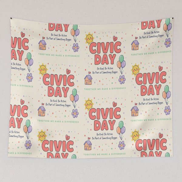 Item preview, Civic Day Be Kind Be Active Inspirational Typography designed and sold by InspiredCreatives.