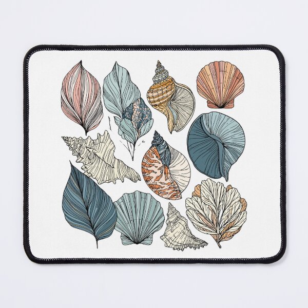 Item preview, 8647 Sea Shells Vintage Aesthetic Graphic Shirt designed and sold by VectorForge.