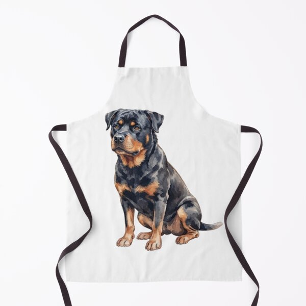 Item preview, Watercolor Rottweiler sitting designed and sold by TheMagicIcon.