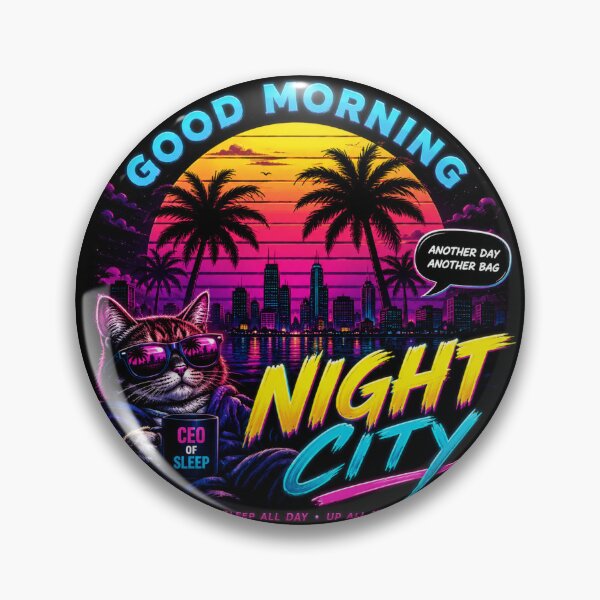 Item preview, Good Morning Night city designed and sold by PatternFly.