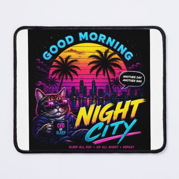 Item preview, Good Morning Night city designed and sold by PatternFly.