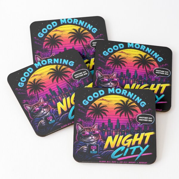 Item preview, Good Morning Night city designed and sold by PatternFly.