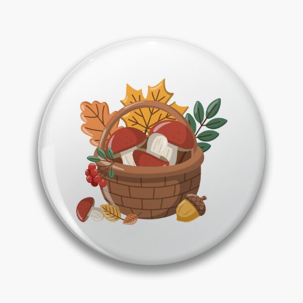 Item preview, Cozy Autumn Mushroom Basket designed and sold by EvLip-Artist.