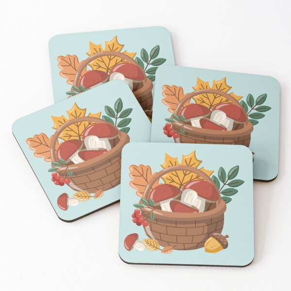 Item preview, Cozy Autumn Mushroom Basket designed and sold by EvLip-Artist.