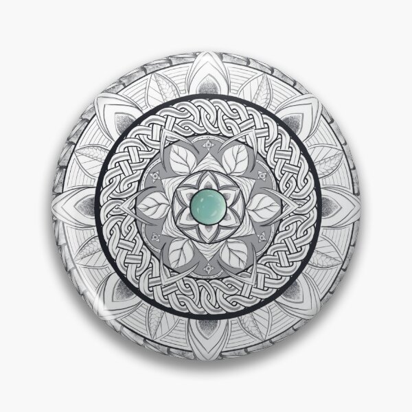 Item preview, Mandala with Blue Gem designed and sold by Woven Lexicon.