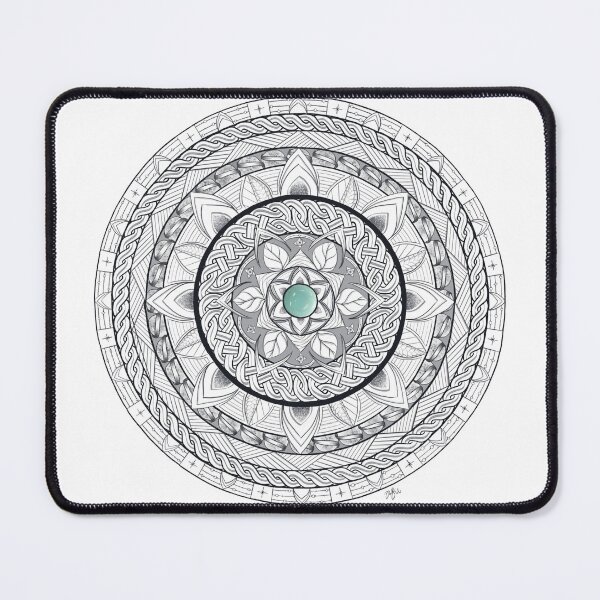 Item preview, Mandala with Blue Gem designed and sold by Woven Lexicon.