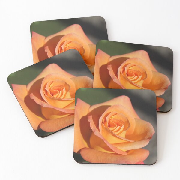 Item preview, Golden orange rose macro photography - Romantic floral bloom designed and sold by Cha-s-lens.