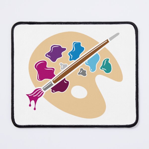 Item preview, Cartoon Paint Brush and Palette designed and sold by Phil Tessier.