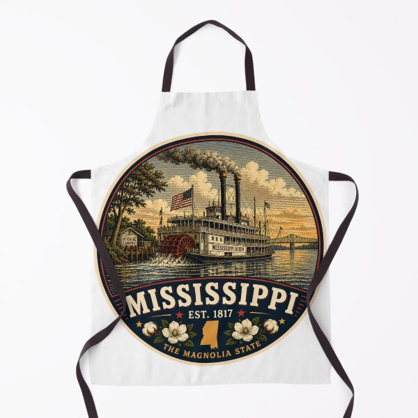 Item preview, Mississippi Retro State Badge – Vintage Travel Graphic designed and sold by Mac Sketches.