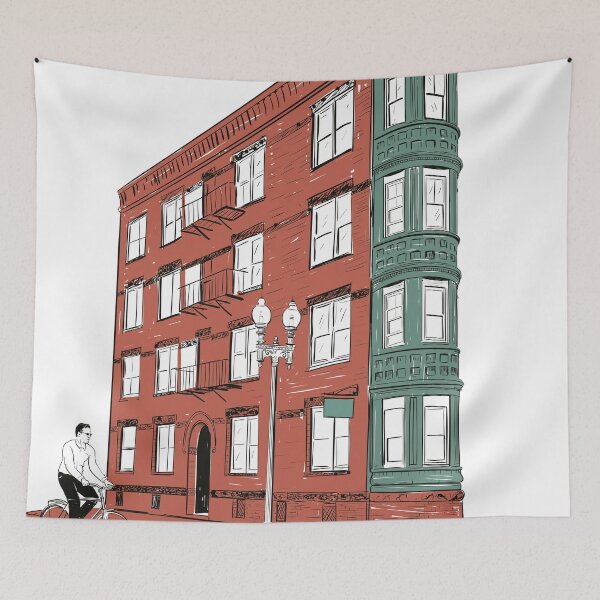 Item preview, Old building street  designed and sold by lost-designer.