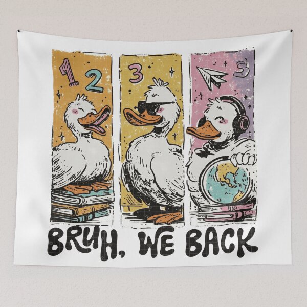 Item preview, Bruh We Back Back To School Silly Goose designed and sold by Thread&Fable.