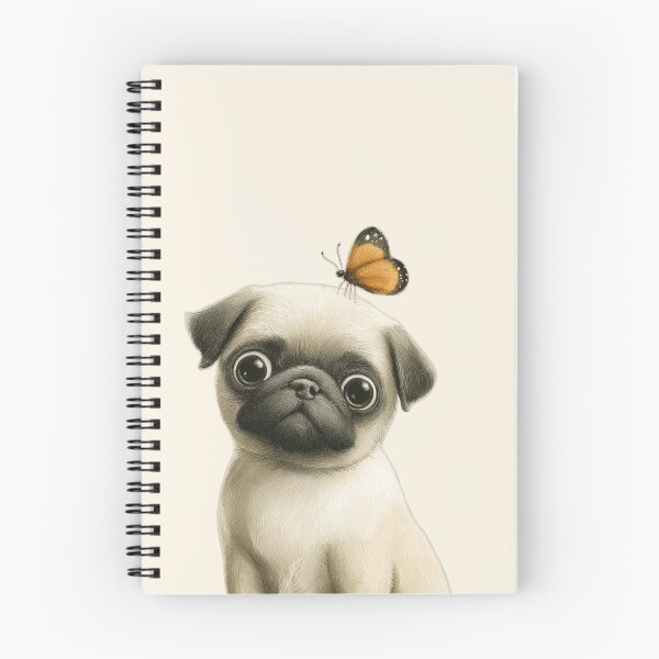 Item preview, Pug with butterfly designed and sold by Fran Fryberg.