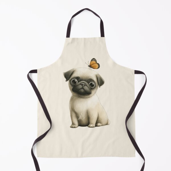 Item preview, Pug with butterfly designed and sold by Fran Fryberg.