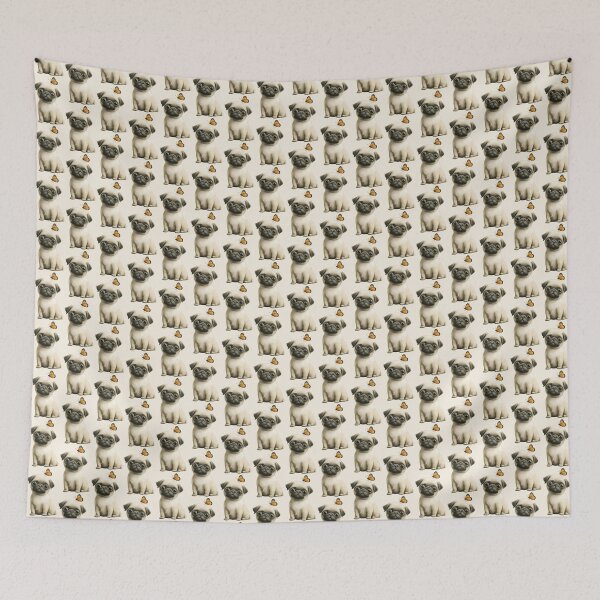 Item preview, Pug with butterfly designed and sold by Fran Fryberg.