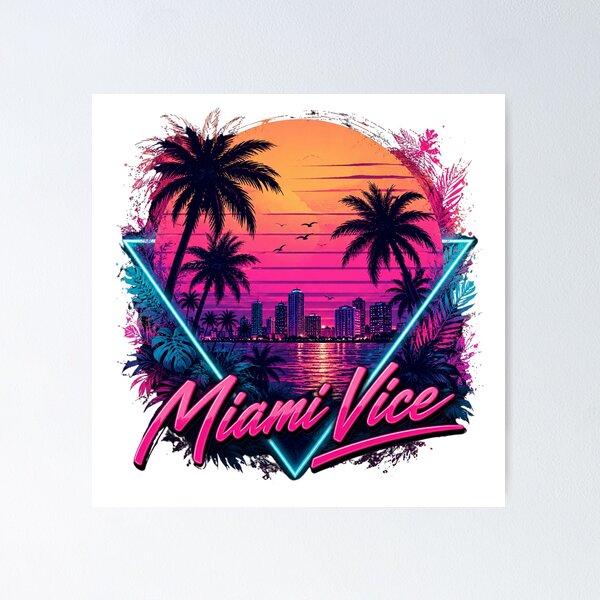 Item preview, Miami Vice Sunset Dreams designed and sold by PatternFly.
