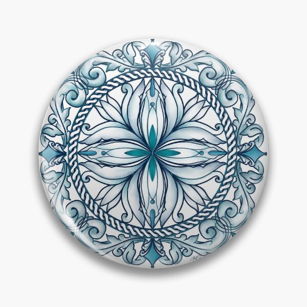 Item preview, mandala with scrolls designed and sold by Woven Lexicon.