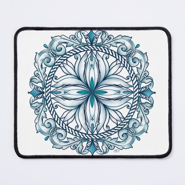 Item preview, mandala with scrolls designed and sold by Woven Lexicon.