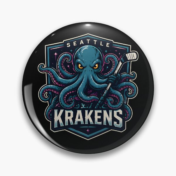 Item preview, Vintage Kraken Hockey Mascot Retro Octopus Sports Shirt designed and sold by PixelForge11.