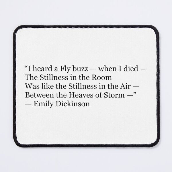 Item preview, "I Heard a Fly Buzz — When I Died —" – Emily Dickinson Quote Sticker & Postcard designed and sold by The Prose Atelier.