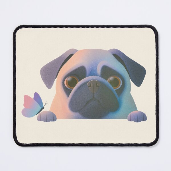 Item preview, Pug with butterfly designed and sold by Fran Fryberg.