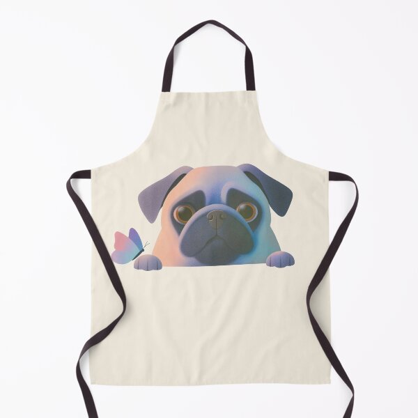 Item preview, Pug with butterfly designed and sold by Fran Fryberg.