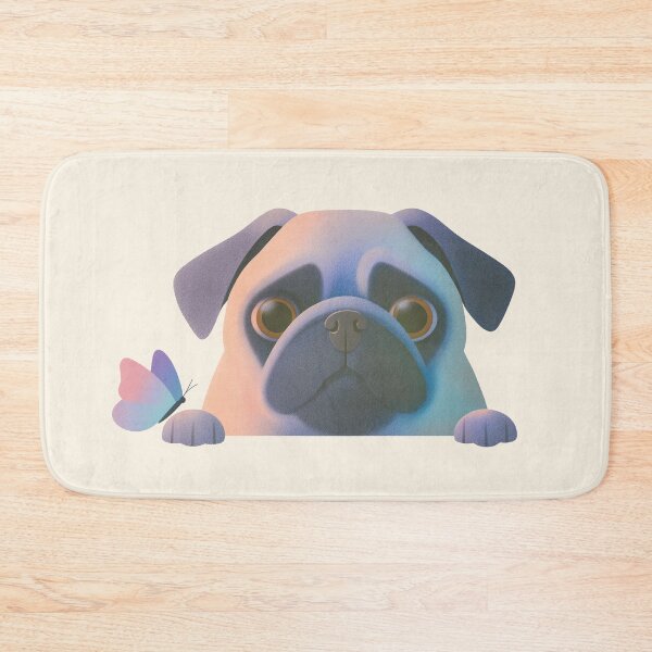 Item preview, Pug with butterfly designed and sold by Fran Fryberg.