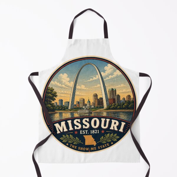 Item preview, Missouri Retro State Badge – Vintage Travel Graphic designed and sold by Mac Sketches.