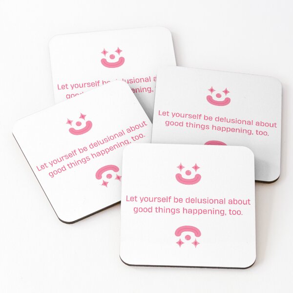 Item preview, "Let Yourself Be Delusional" Clown Afirmation Quote designed and sold by clownfirmations.