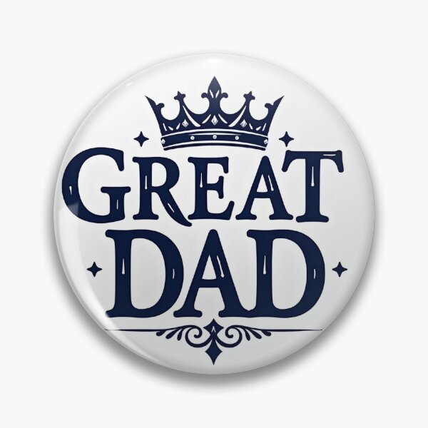 Item preview, Great Dad – Royal Crown Typography Father's Day Design designed and sold by Alpha-Hood.