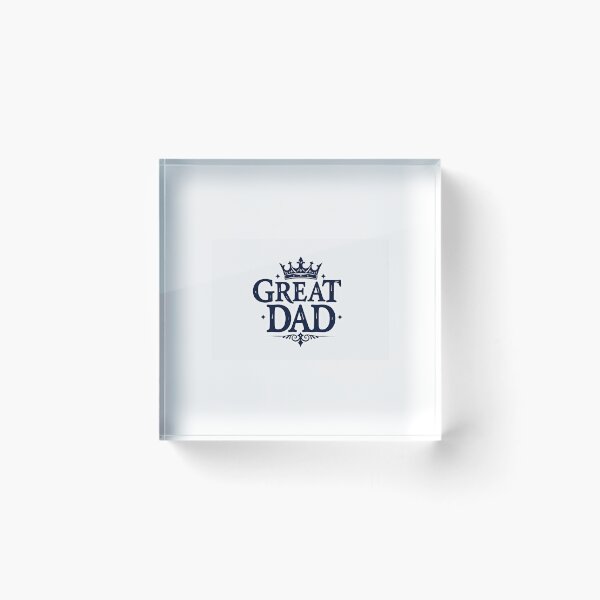 Item preview, Great Dad – Royal Crown Typography Father's Day Design designed and sold by Alpha-Hood.