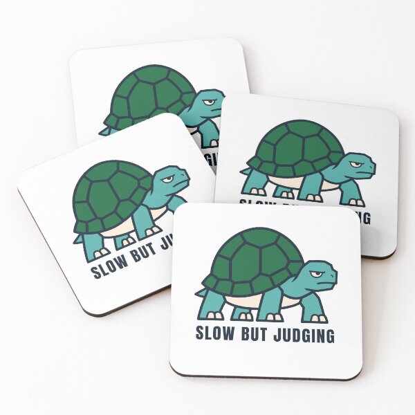 Item preview, Sarcastic turtle with an annoyed look – Slow But Judging designed and sold by Lyfeinsights.