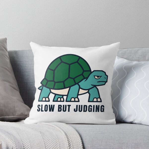 Item preview, Sarcastic turtle with an annoyed look – Slow But Judging designed and sold by Lyfeinsights.