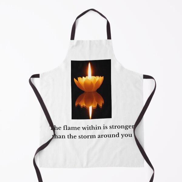 Item preview, The Flame Within Is Stronger Than the Storm Around You | Inspirational Lotus Candle Quote designed and sold by Miss Lotus Studio.