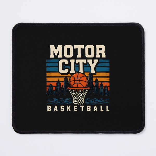 Item preview, Retro Motor City Basketball Vintage Hoops Skyline Shirt designed and sold by PixelForge11.
