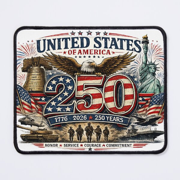 Item preview, 250th Anniversary USA 2026 - Military Tribute | Patriotic Veteran Design designed and sold by Good Candy.