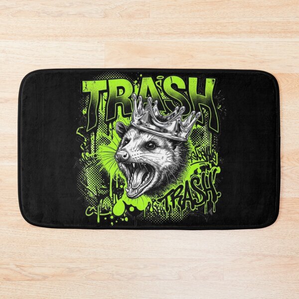 Item preview, Screaming Trash Opossum King - Super Chaotic funny inappropriate Irony Art designed and sold by krish-prints.