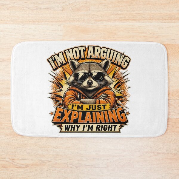 Item preview, I'm Not Arguing I'm Just Explaining Why I'm Right Funny Raccoon Vintage T-Shirt designed and sold by Cavalier-org.