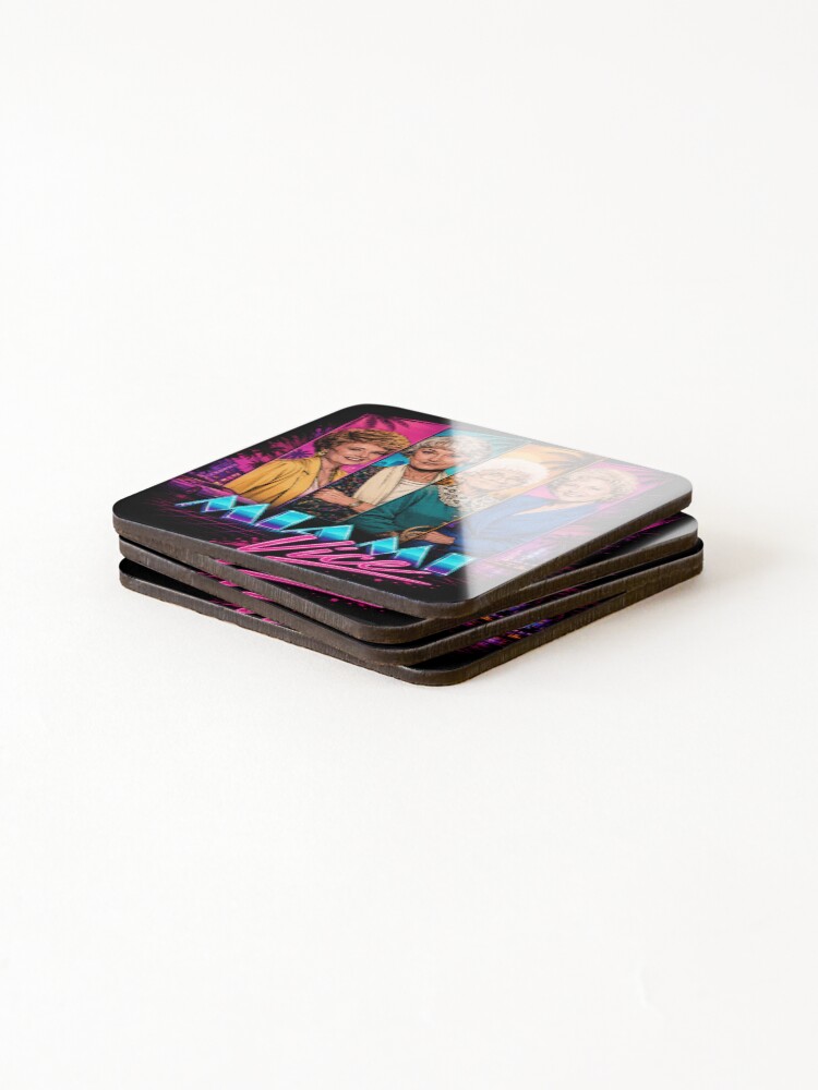 Thumbnail 4 of 5, Coasters (Set of 4), Miami Vice designed and sold by PatternFly.
