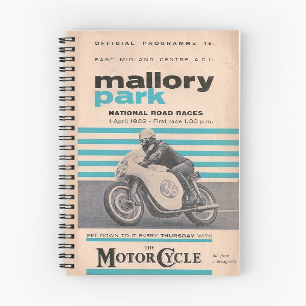 Item preview, 1962 Mallory Park Leicestershire National Road Races Vintage Motorcycle designed and sold by EdGraphy.