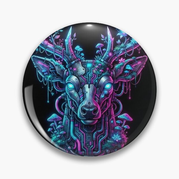 Item preview, Neon Forest Cyber-Stag designed and sold by hamza19911991.