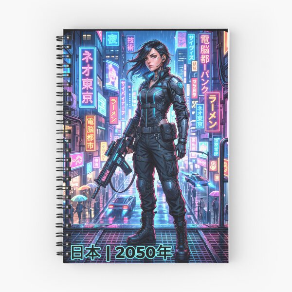 Item preview, Cyberpunk Neo Tokyo City 2050 Anime Girl Graphic designed and sold by DigitalArtx-com.