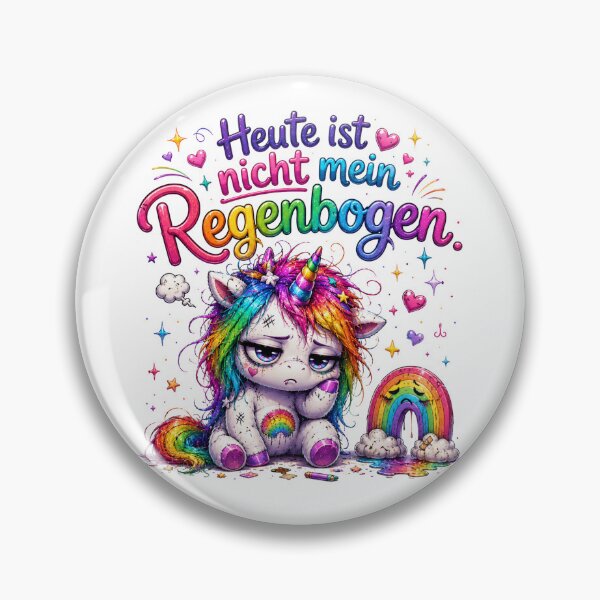 Item preview, Today Is Not My Rainbow German Quote designed and sold by Tinosshop.