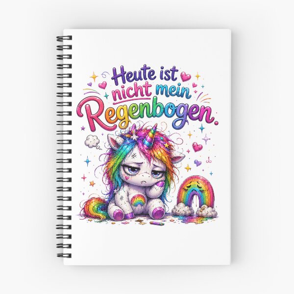 Item preview, Today Is Not My Rainbow German Quote designed and sold by Tinosshop.