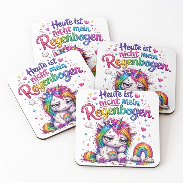 Item preview, Today Is Not My Rainbow German Quote designed and sold by Tinosshop.